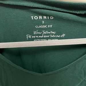 Never worn, Torrid long sleeve tshirt
